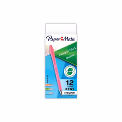 Papermate PAP2204001 Grip Ultra Retractable Ballpoint Pens, Assorted Color - Pack of 12