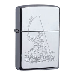 Zippo Genuine Lighter Fisherman Windproof Flame Refillable Petrol Lighter Chrome