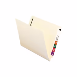 Western State MAQ33064 1-3-Cut Tabs Recycled Heavy-Duty Reinforced End Tab File Folder - Letter Size & 1 in. Expansion, Manil ...