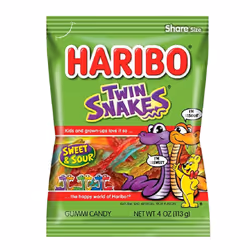 Haribo Twin Snakes (113g)