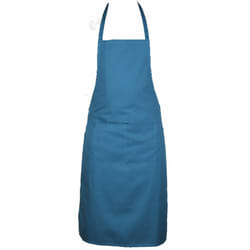 Full plain apron with front pocket for chefs, butchers, kitchen cooking, craft, and baking. - Royal Blue