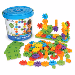 Learning Resources Gears! Gears! Gears! Super Building Toy Set  STEM Toys  Construction Toys  Gears for Kids  150 Pieces  Age ...