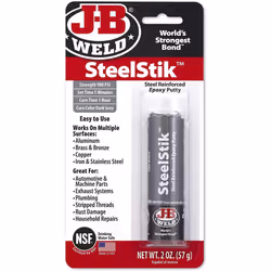 JB Weld SteelStik 8267UK - Carded 2 oz. (3.25 inch) Putty Stick