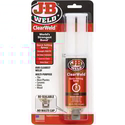 JB Weld ClearWeld 50112UK - Carded 25ml Resealable Syringe