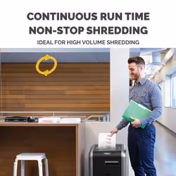 Fellowes Paper Shredder 225Ci 24 Sheet Cross Cut Shredder with 60 Litre Bin High Security P4 - Additional view 6