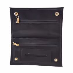 Cigarette Pouch BLACK for Tobacco Roll up & Paper Smoking Case Bag Holder