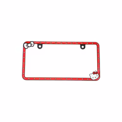 Hello Kitty 875070 Hello Kitty Bows-N-Bling License Plate Frame, Red
