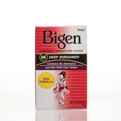 BIGEN Permanent Powder Hair Deep Burgundy 96