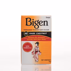 BIGEN Permanent Powder Hair Colour Dark Chestnut 48
