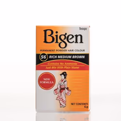 BIGEN Permanent Powder Hair Colour Rich Medium Brown 56