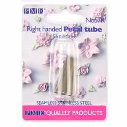 PME 57R Seamless Stainless Steel Medium Petal Supatube Decorating Tip  for Right Handed Use