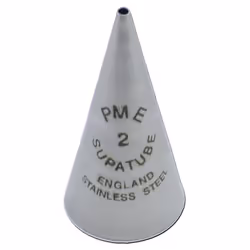 PME SUGARCRAFT PME Seamless Stainless Steel Supatube Writer No 2 Decorating Tip Silver
