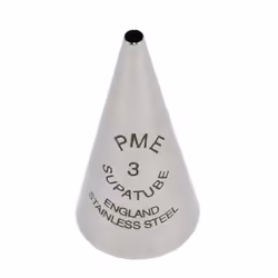 PME Writer No3 Standard Silver ST3 Seamless Stainless Steel Supatube Decorating Tip 3
