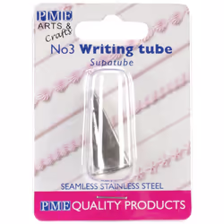 PME Writer No3  Standard  Silver ST3 Seamless Stainless Steel Supatube Decorating Tip  3