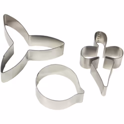 MO223 Stainless Steel Moth Orchid Petal Cutters, Set of 3 , Silver , 2 x 9 x 14.1 cm