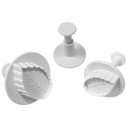 PME Plunger Cutters  Veined Rose Leaf