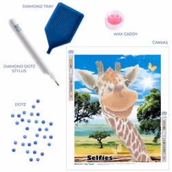 Diamond Dotz Hey There! Diamond Painting Kits for Adults - Diamond Art Kits a Relaxing Creative Craft Kit with Dotz Gems 20.5x16.5