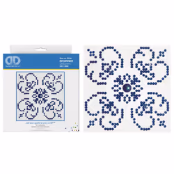 Diamond Dotz Blue on White Pattern Diamond Painting Kits for Adults - Diamond Art Kits a Relaxing Creative Craft Kit with Dot ...