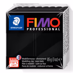 Staedtler Fimo Professional Soft Polymer clay 3-Ounce Black
