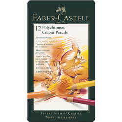 Faber castell F110012 Polychromos colour Pencils Tin Of 12