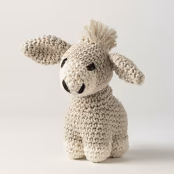 Hoooked Donkey Joe Kit W/Eco Brabante Yarn-Biscuit
