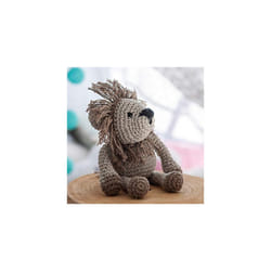 Hoooked Lion Leroy Yarn Kit W/Eco Barbante Yarn-Beige & Taupe