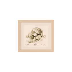 Counted Cross Stitch Birth Record: Baby & Teddy, Acrylic, NA, 22 x 20cm