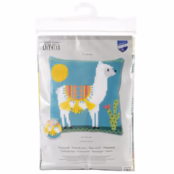 Vervaco Cross Stitch Cushion Kit Llama PN-0173529