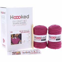 HOOOKED B.V. PAK168-SP4 Yarn KIT Avila Bag  Crazy Plum
