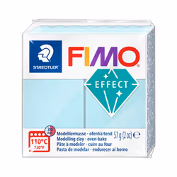 Staedtler FIMO Effects Polymer Clay - -Oven Bake Clay for Jewelry Sculpting Ice Blue Quartz 8020-306
