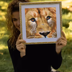 DIAMOND DOTZ Serengeti Magic Lion Diamond Painting Kits for Adults - Diamond Art Kits a Relaxing Creative Craft Kit with Dotz Gems 12""""x12""""