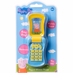Peppa Pig Mobile Phone With Realistic Sounds Kids Roleplay Interactive Toy