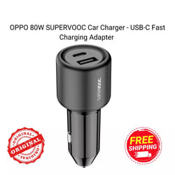 OPPO 80W SUPERVOOC Car Charger - USB-C Fast Charging Adapter