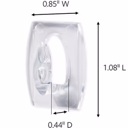 Command 17006CLRVP Clear Hooks and Strips  Plastic  Mini  18 Hooks with 24 Adhesive Strips per Pack