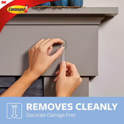 Command 17006CLRVP Clear Hooks and Strips  Plastic  Mini  18 Hooks with 24 Adhesive Strips per Pack - Additional view 4