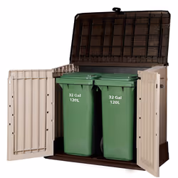 Keter Store It Out Midi Outdoor 845L Garden Storage Shed Beige Brown