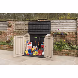 Keter Store It Out Midi Outdoor 845L Garden Storage Shed Beige Brown