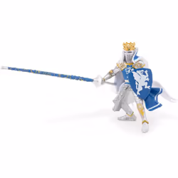 Papo 39387 Blue dragon king MEDIEVAL-FANTASY Figurine, Multicolour