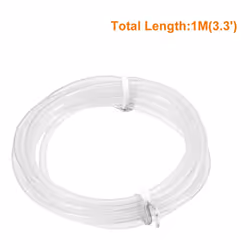 sourcingmap Silicone Tube 3mm(3/25") ID x 4mm(4/25") OD 3.3' Flexible Silicone Rubber Tubing Water Air Hos