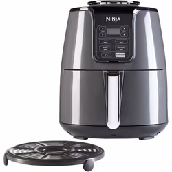 Ninja Air Fryer [AF100UK] 3.8 Litres, Grey and Black
