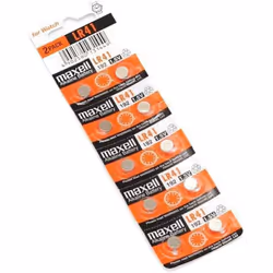 Genuine Maxell LR41 AG3 192 Alkaline 1.5v Battery (Pack of 10)