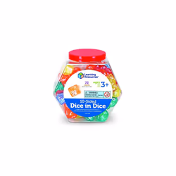 Learning Resources 10-Sided Dice in Dice Set