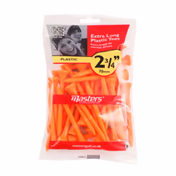 Masters Plastic Coloured Golf Tees 2 3/4 Orange 30