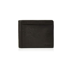 Fossil Mens Neel Leather Bifold with Flip ID Wallet  Black  (Model: ML