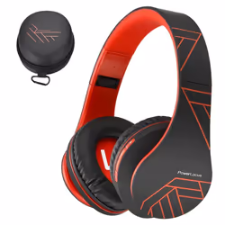 PowerLocus Bluetooth Over-Ear Headphones, Wireless Stereo Foldable Headphones Wireless and Wired Headsets with Built-in Mic, ...