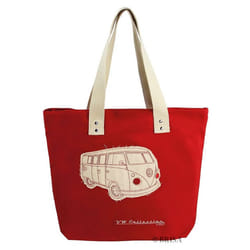 VW Camper VAN Canvas Shopper Bag Green