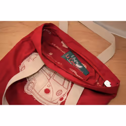 VW Camper VAN Canvas Shopper Bag Green