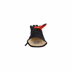 VW Collection - Volkswagen Grill Gloves Oven Baking BBQ Mittens Heat Resistant T1 Bus (Red & Black)