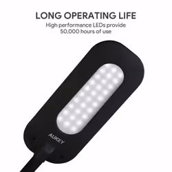 AUKEY LED Floor Lamp 6.5W (60W Equivalent), 7 Brightness Levels Eye Care Nature White Light with Flexible Gooseneck, Standing Reading Lamp for...