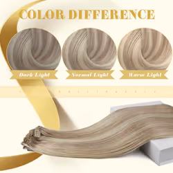 Ve Sunny Blonde Clip in Hair Extensions Highlight Ash Blonde Real Human Hair 20 Inch Blonde Hair Extensions Seamless Remy Hair for Women 7PCS 100 Gram